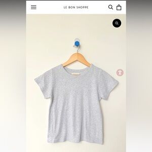 Le Bon Shoppe Pointelle Babe tee NWOT